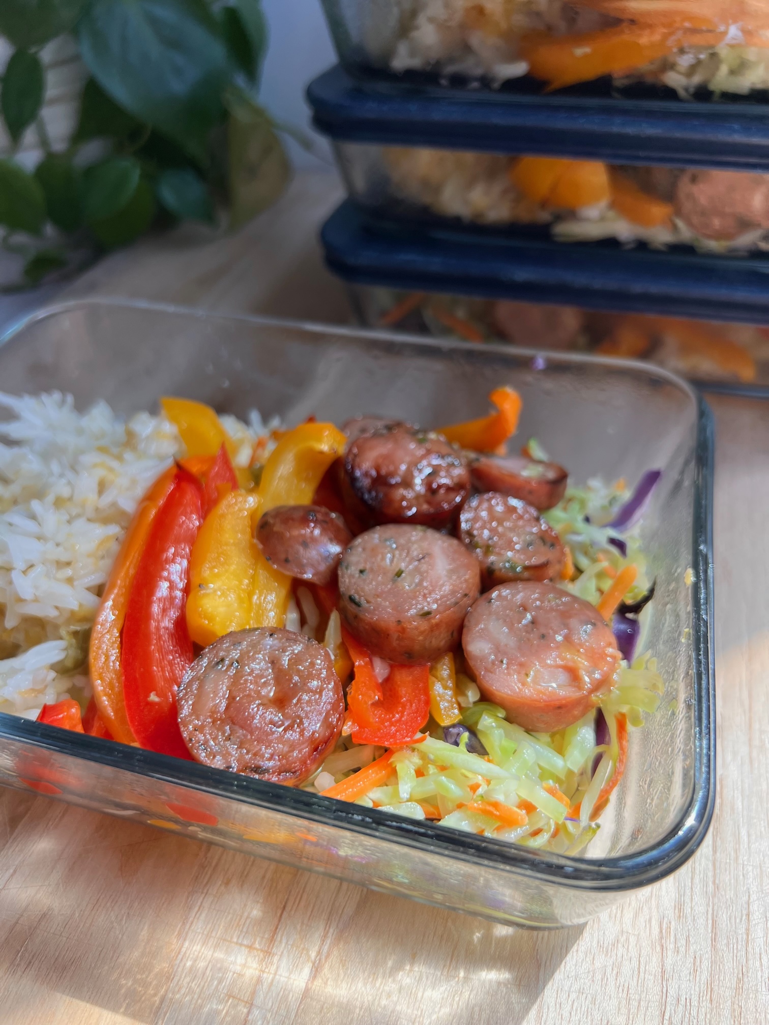 Roasted Sausage, Veggies and Quinoa Meal-Prep