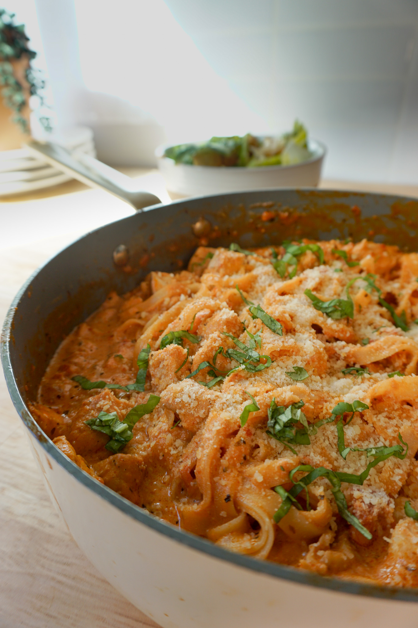 Creamy Chicken Spaghetti - Stokedathome.com