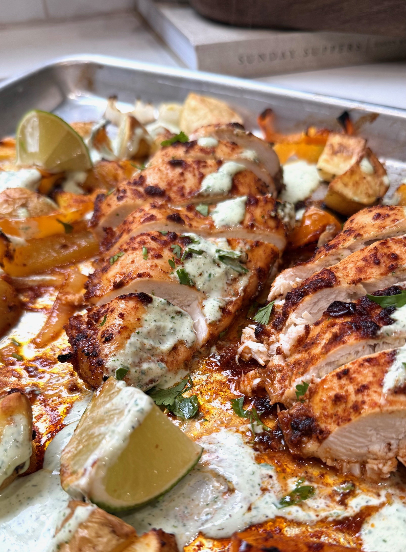 chipotle chicken sheet pan meal